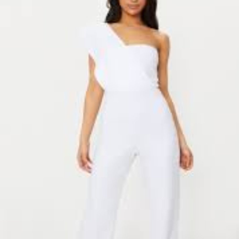 Pretty little things white jumpsuit